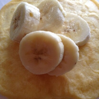 美味しかったので、朝食に♡バナナを添えて食べました！ご馳走様でした！